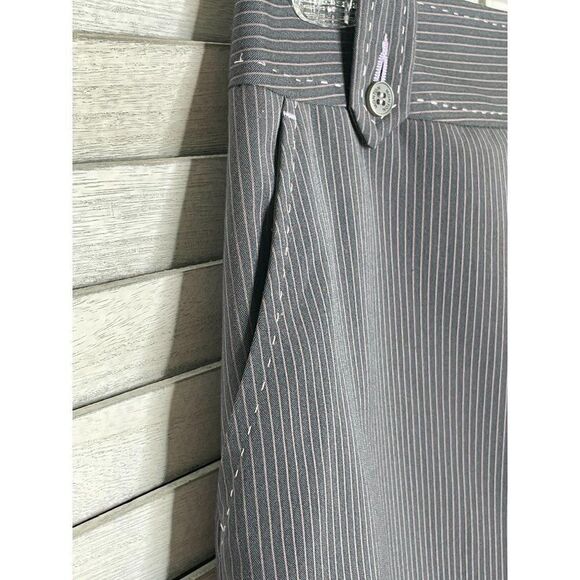 MONTON Grey Pinstripe Skirt Size 4 - Picture 4 of 9